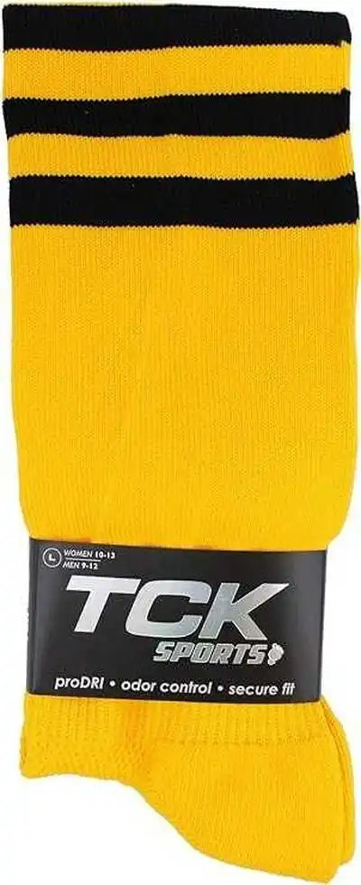 Tck Dugout Knee High Socks Gold White Black