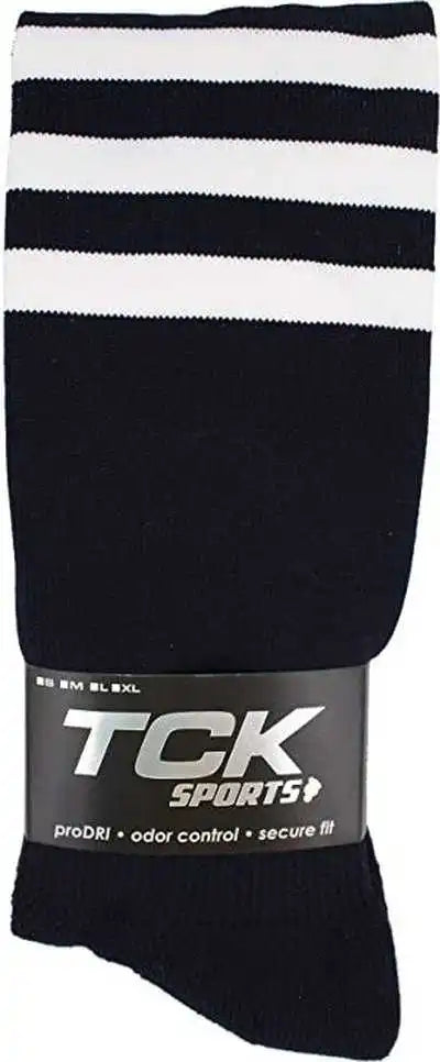 Tck Dugout Knee High Socks - Navy White
