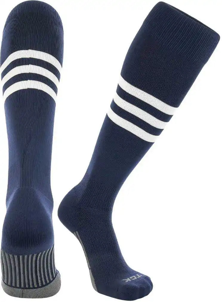 Tck Dugout Knee High Socks - Navy White