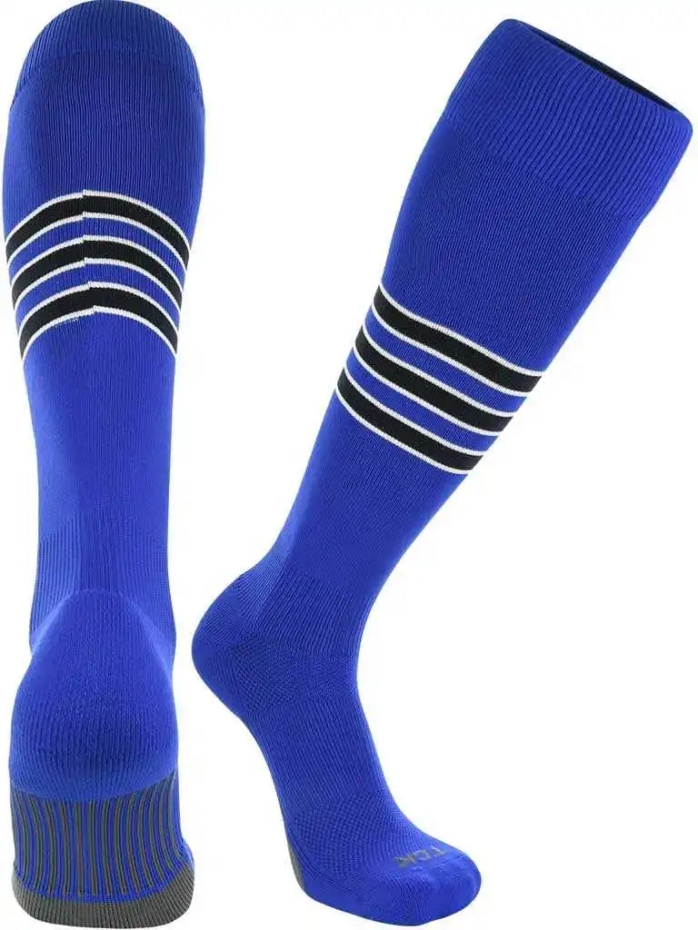 Tck Dugout Knee High Socks - Royal White Black