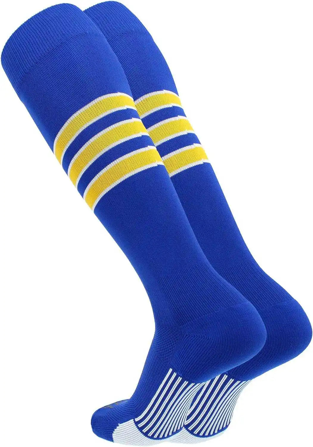 Tck Dugout Knee High Socks - Royal White Gold