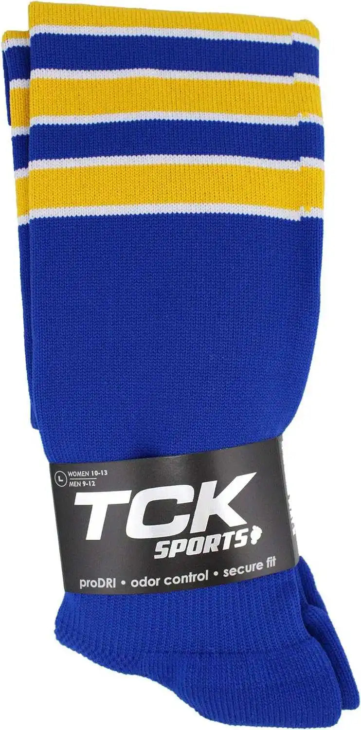 Tck Dugout Knee High Socks - Royal White Gold