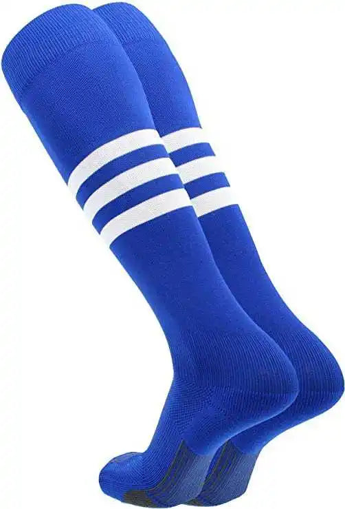 Tck Dugout Knee High Socks - Royal White