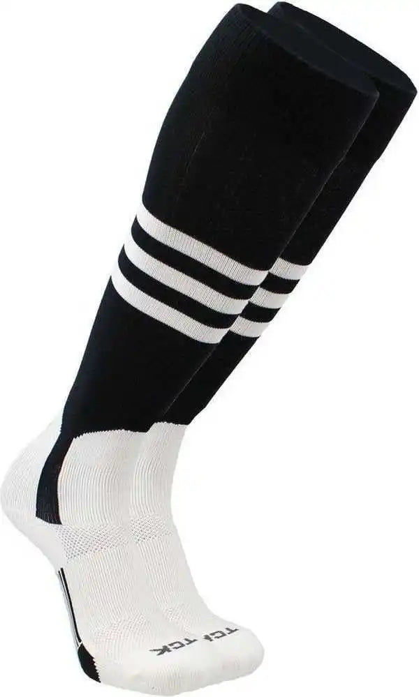 Tck Dugout Knee High Stirrup Socks - Black White
