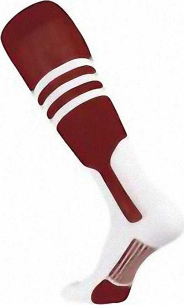 Tck Dugout Knee High Stirrup Socks - Cardinal White