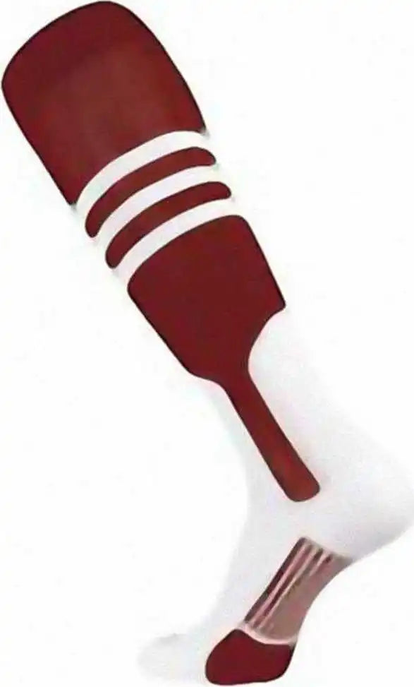 Tck Dugout Knee High Stirrup Socks - Cardinal White