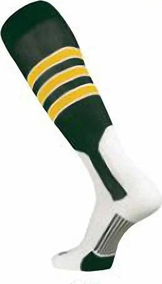 Tck Dugout Knee High Stirrup Socks Forest White Gold