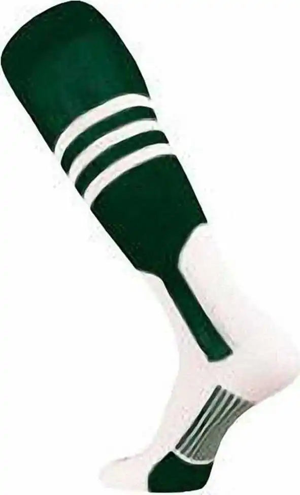 Tck Dugout Knee High Stirrup Socks - Forest White