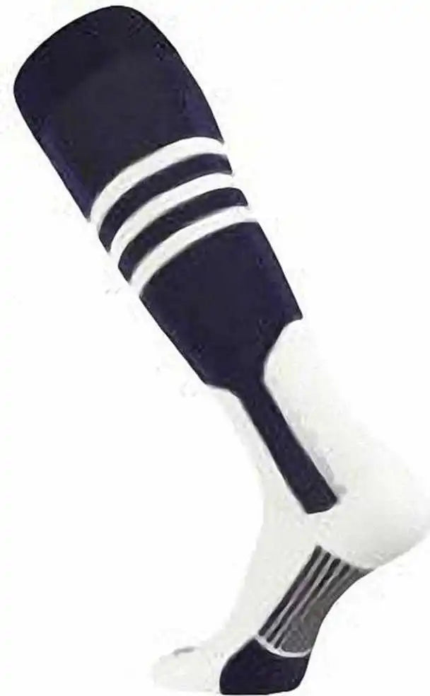 Tck Dugout Knee High Stirrup Socks - Navy White