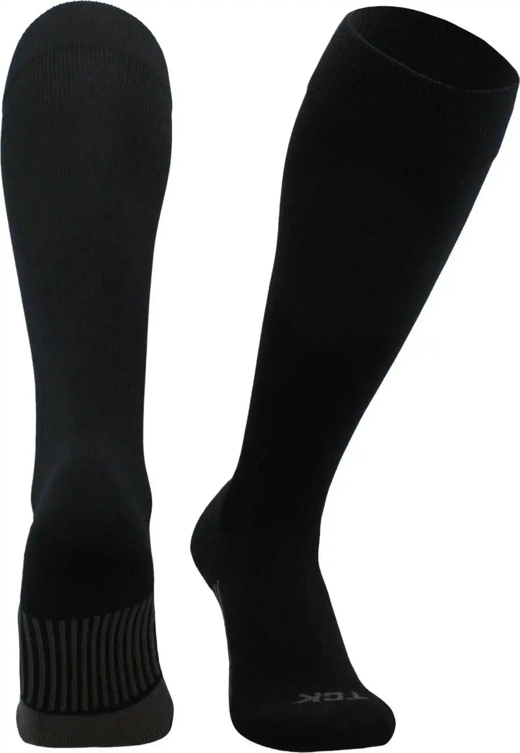 Tck Dugout Solid Color Knee High Sports Socks - Black