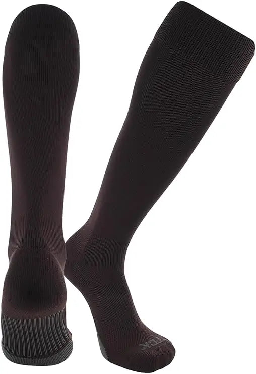 Tck Dugout Solid Color Knee High Sports Socks - Brown