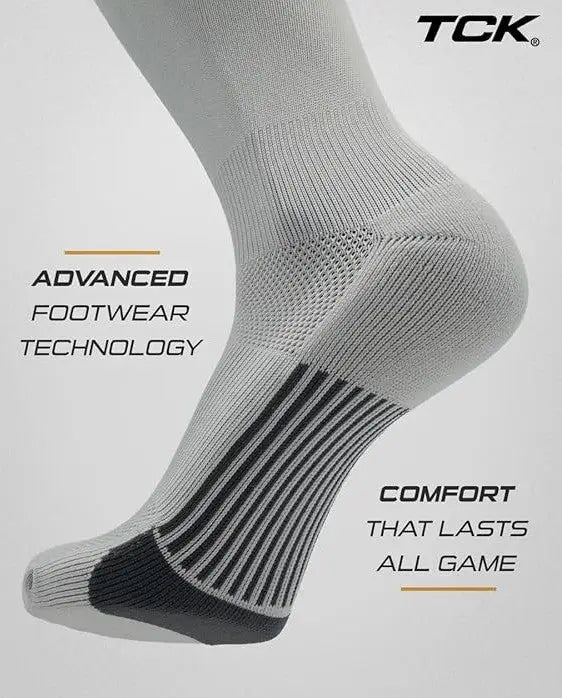 Tck Dugout Solid Color Knee High Sports Socks - Gray