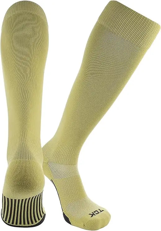 Tck Dugout Solid Color Knee High Sports Socks - Vegas Gold
