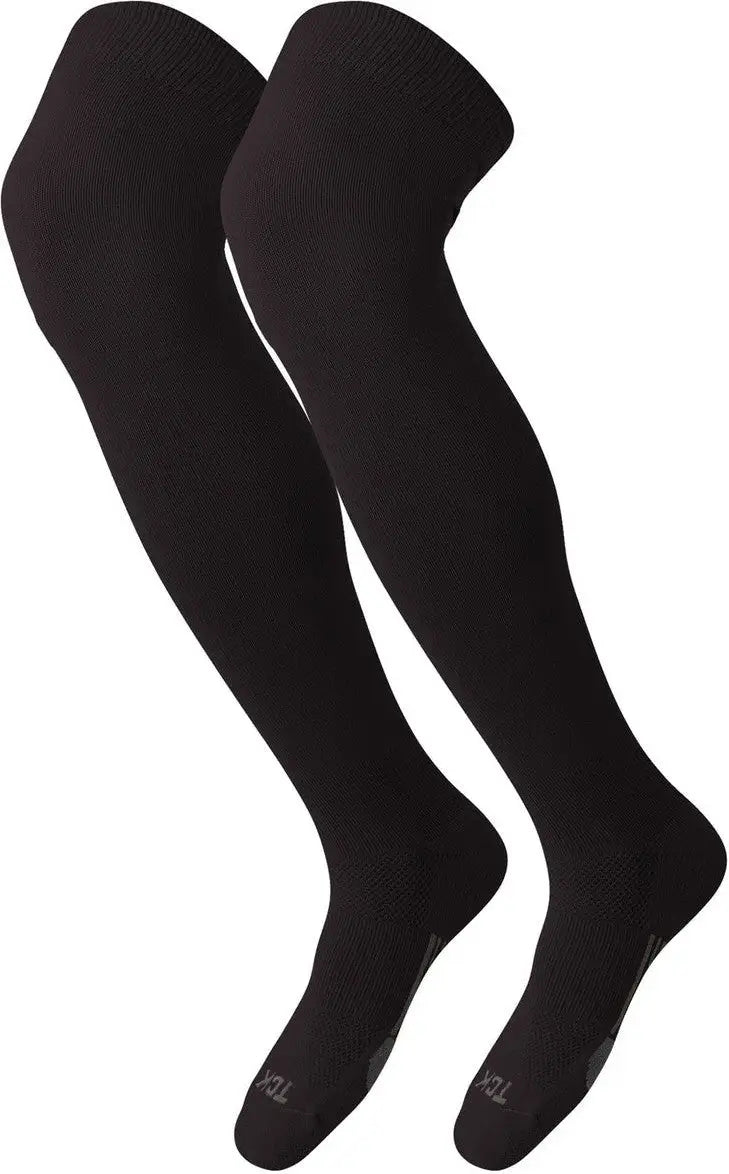 Tck Dugout Solid Color Over the Knee Sports Socks - Brown