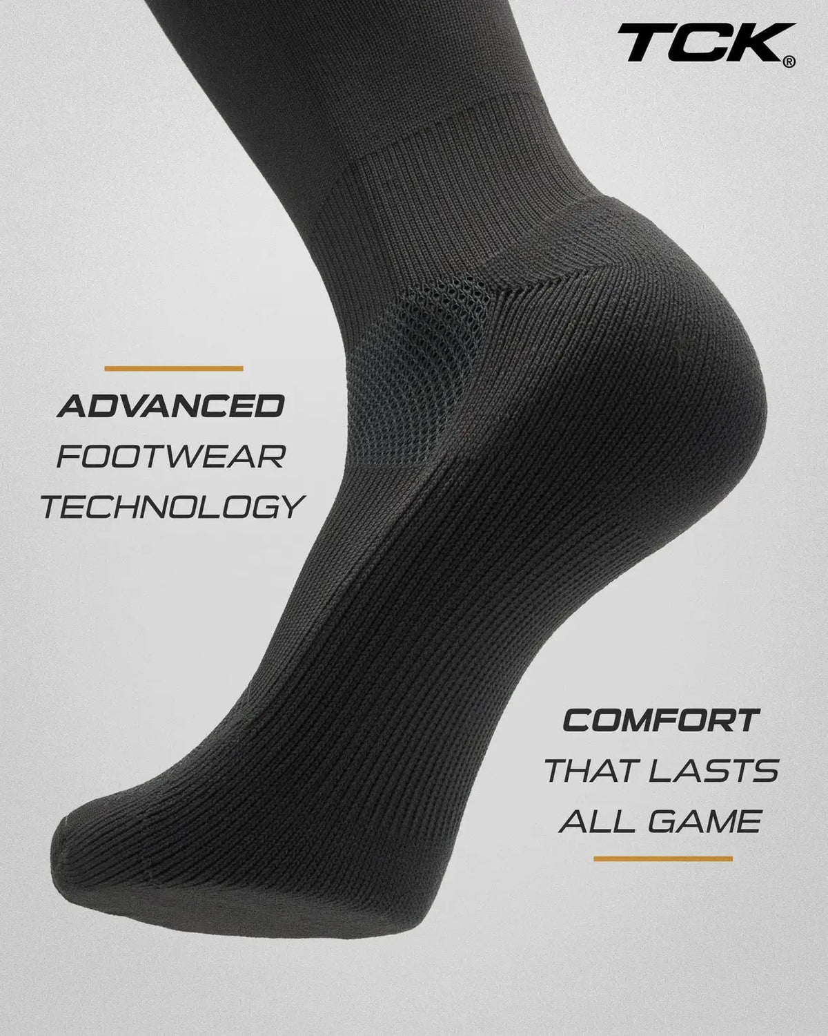 Tck Dugout Solid Color Over the Knee Sports Socks - Graphite