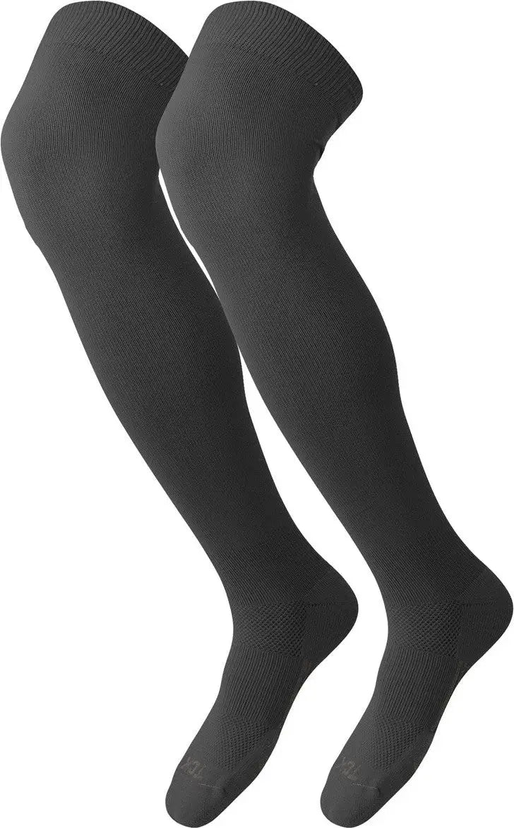 Tck Dugout Solid Color Over the Knee Sports Socks - Graphite