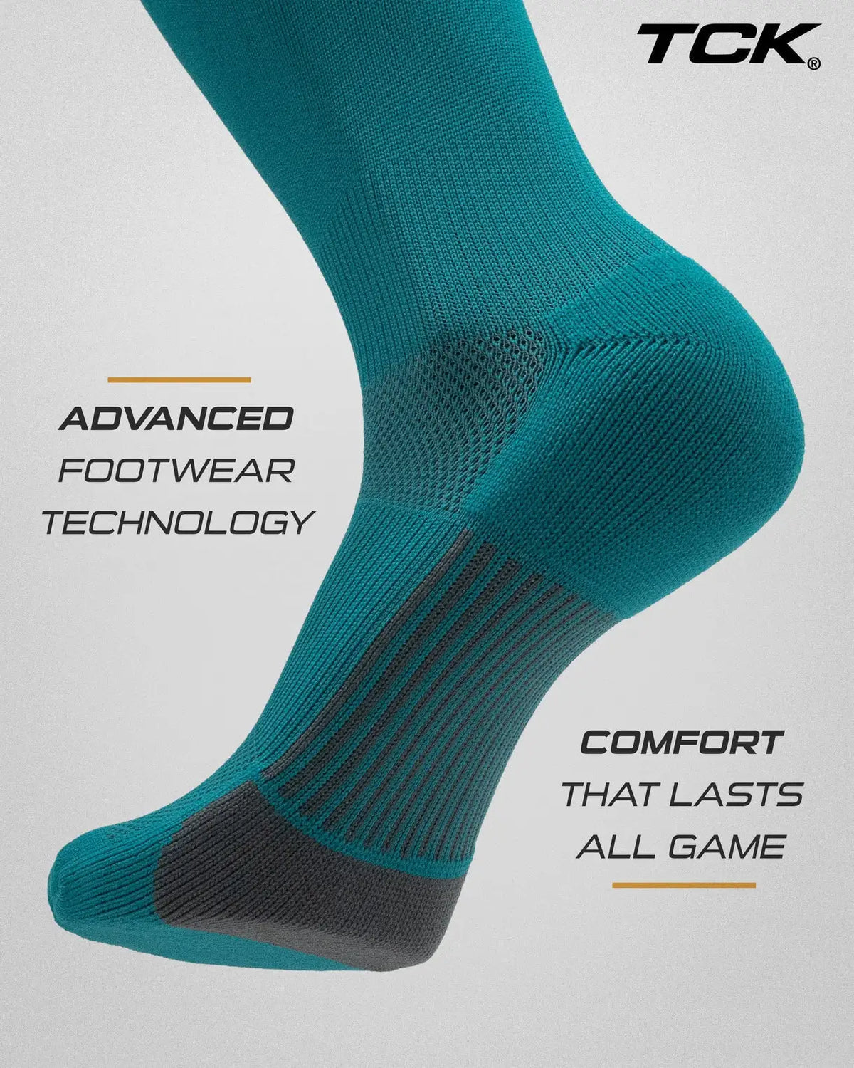 Tck Dugout Solid Color Over the Knee Sports Socks - Teal