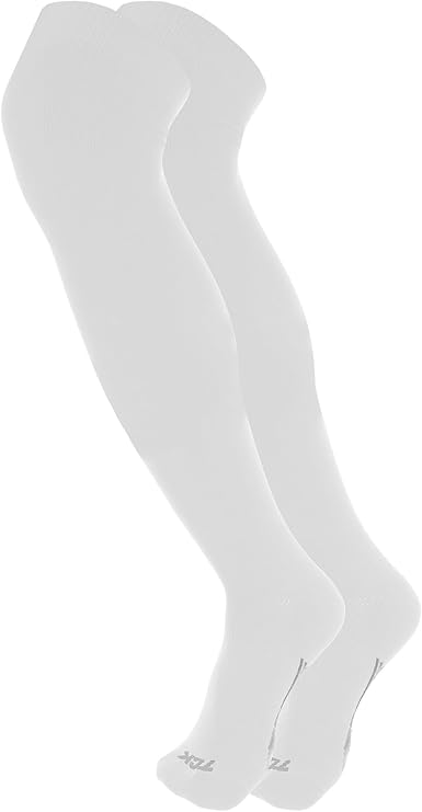 Tck Dugout Solid Color Over the Knee Sports Socks - White