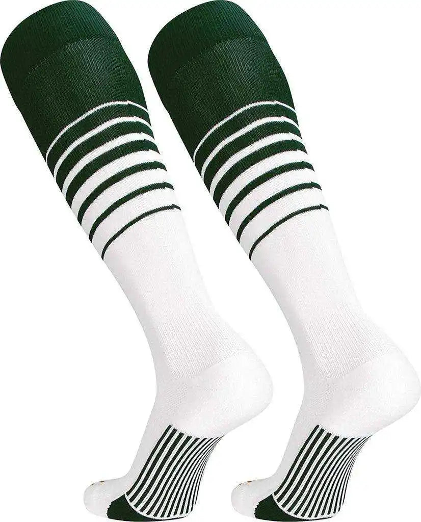 Tck Elite Breaker Knee High Socks Dark Green White