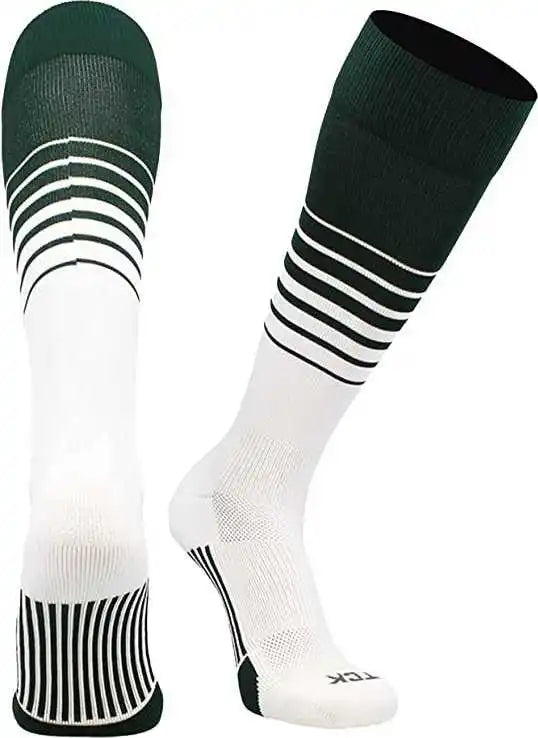 Tck Elite Breaker Knee High Socks Dark Green White