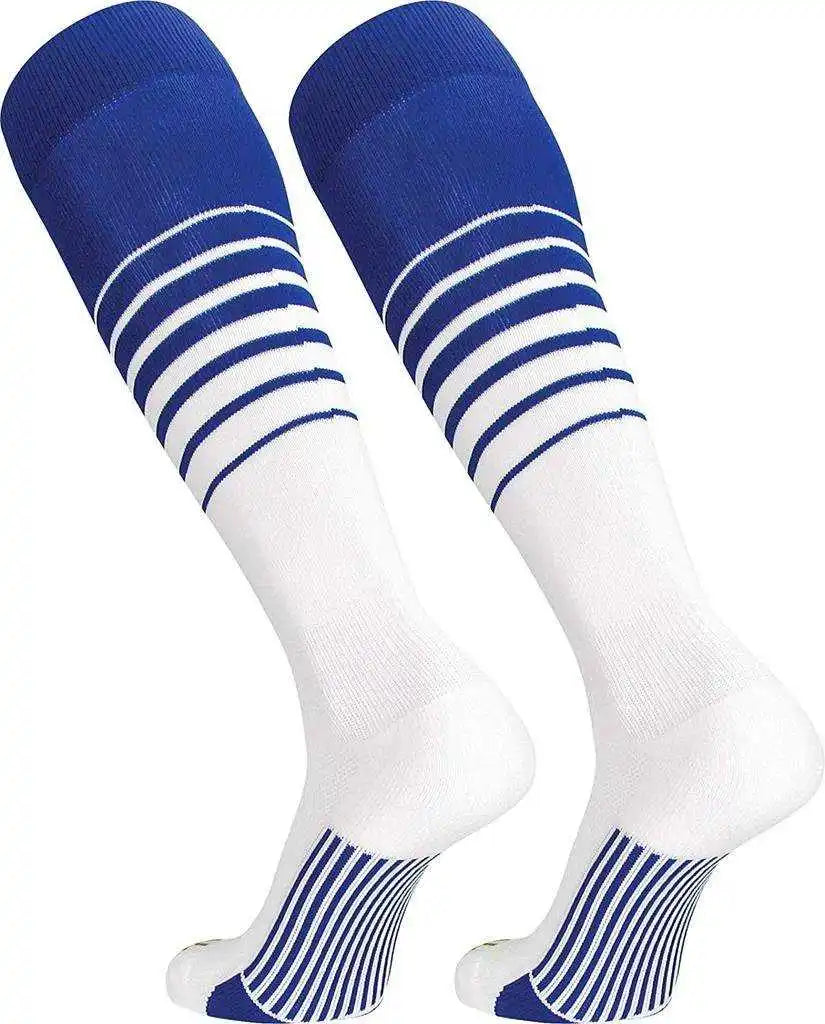 Tck Elite Breaker Knee High Socks - Royal White