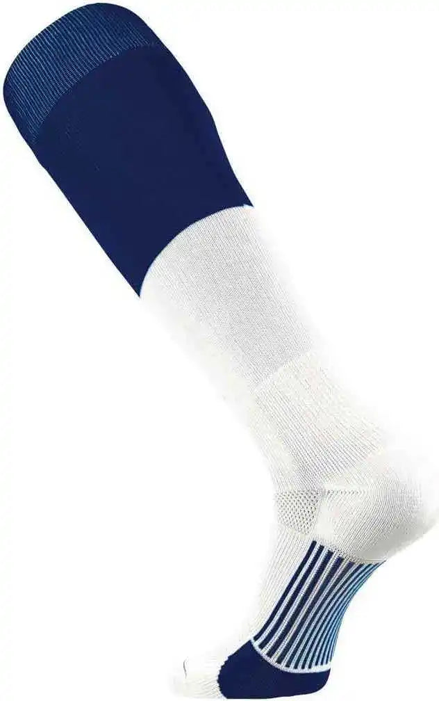 Tck Endzone Football 2-color Socks - Navy White