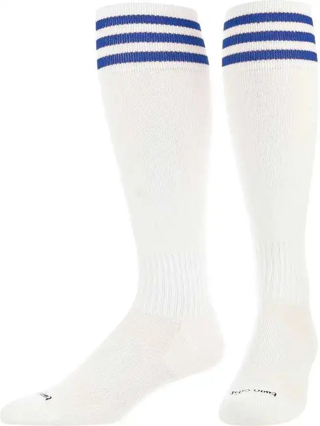 Tck Finale 3-stripe Soccer Socks - White Royal