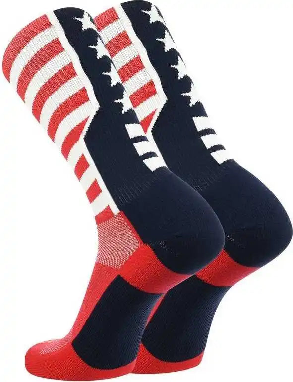 Tck Flag Usa Crew Socks - Red White Navy