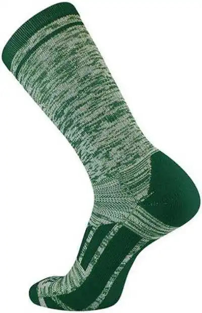 Tck Heather Crew Socks - Dark Green White