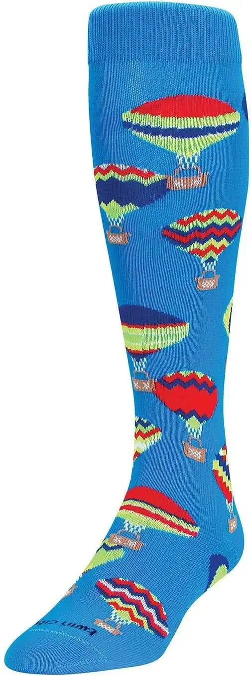 Tck Krazisox Hot Air Balloons Knee High Socks - Multi-colored