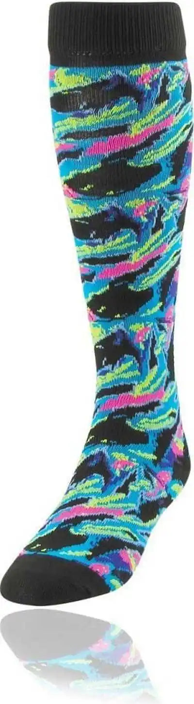 Tck Krazisox Kaleidoscope Knee High Socks - Black - Intermediate