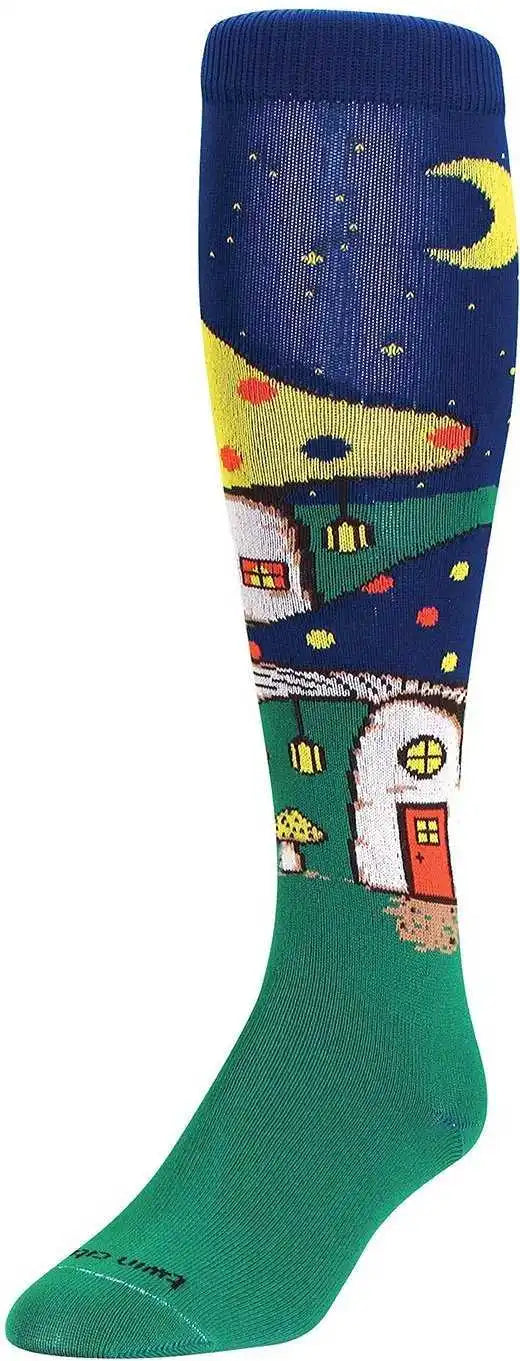 Tck Krazisox Mushroom Village Knee High Socks - Multi-colored