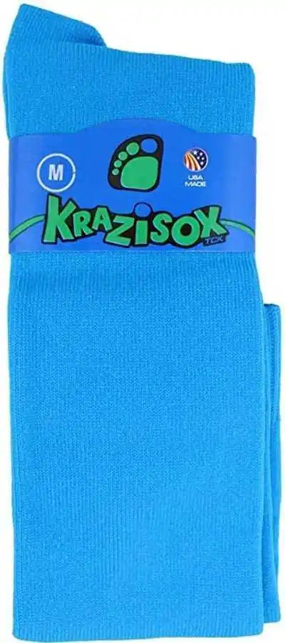 Tck Krazisox Neon Knee High Socks - Electric Blue