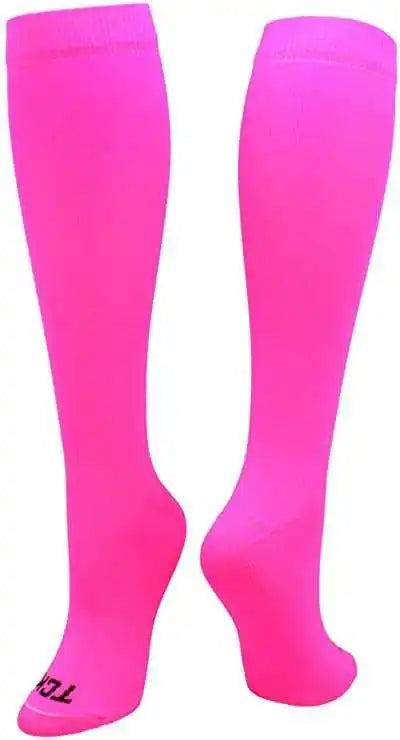 Tck Krazisox Neon Knee High Socks - Pink
