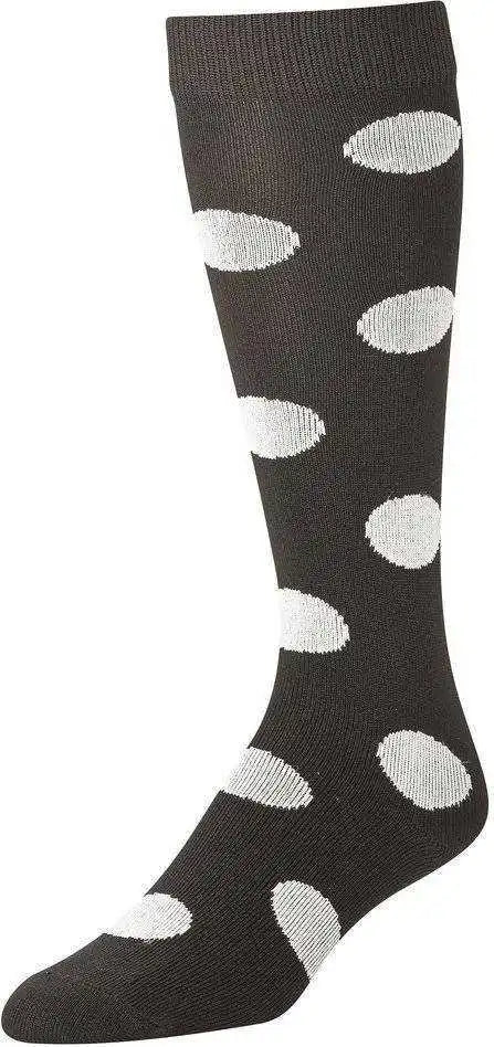 Tck Krazisox Polkadot Knee High Socks - Black White