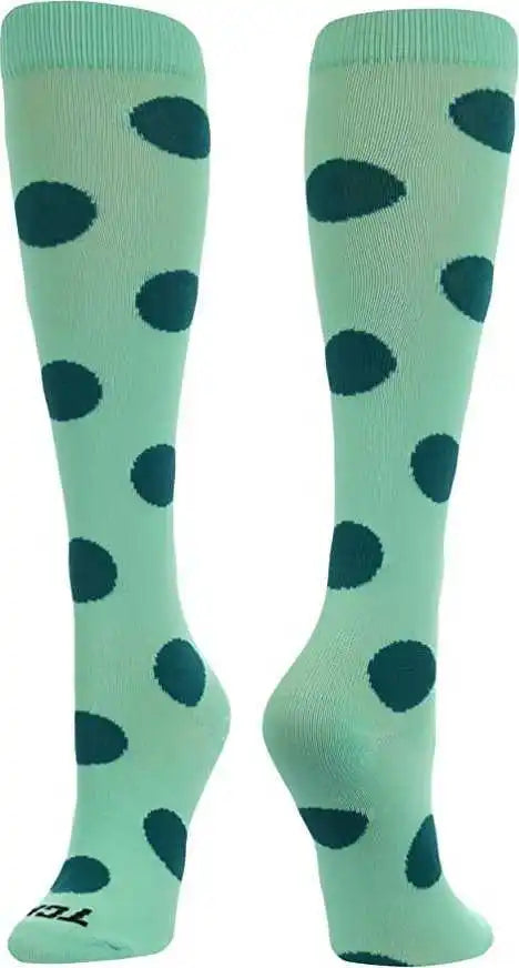Tck Krazisox Polkadot Knee High Socks Mint Teal