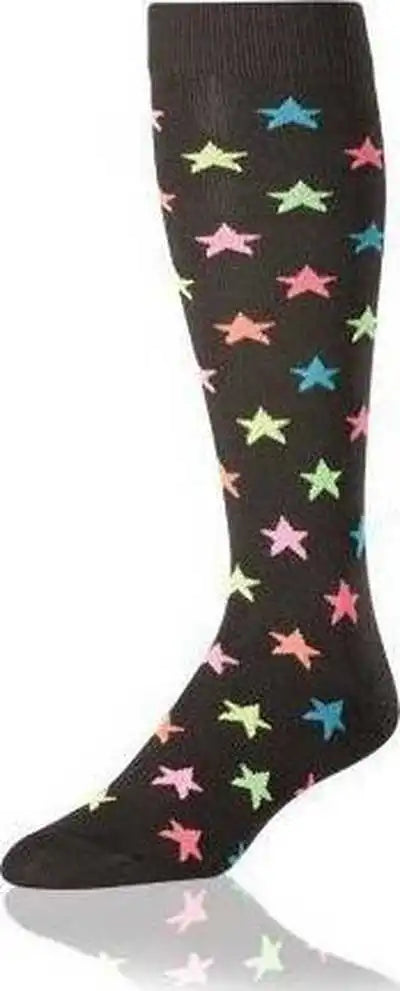 Tck Krazisox Stars Knee High Socks - Black
