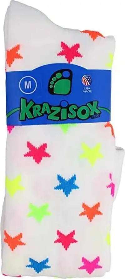 Tck Krazisox Stars Knee High Socks - White