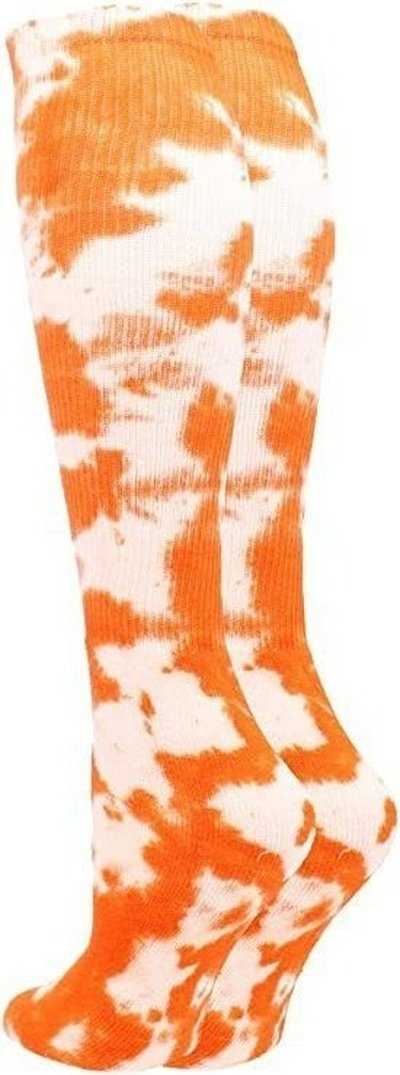 Tck Krazisox Tie Dye Knee High Socks - Orange White
