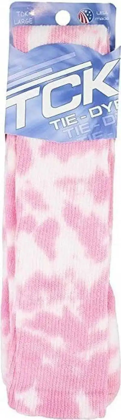 Tck Krazisox Tie Dye Knee High Socks - Pink White