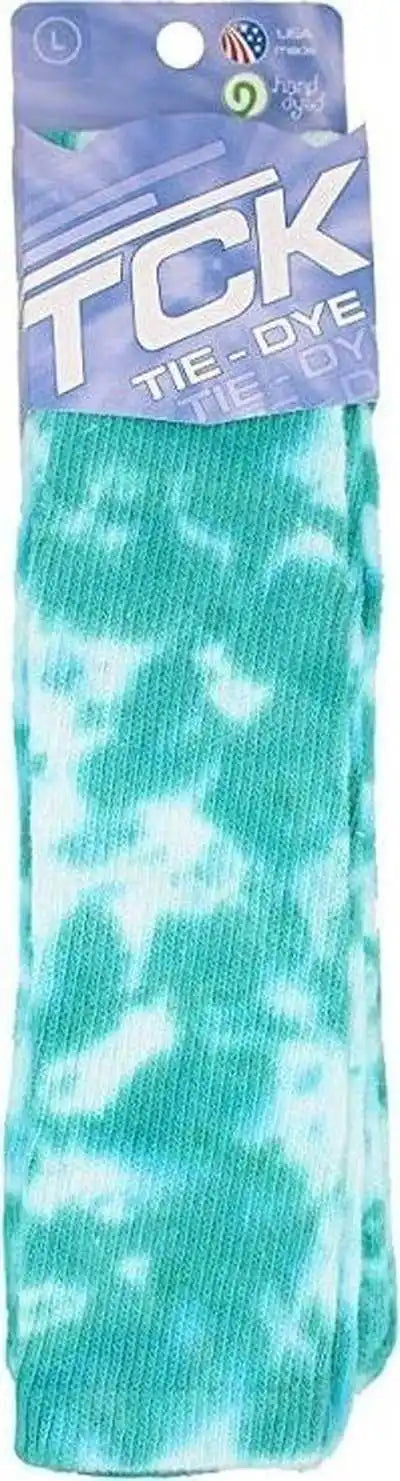 Tck Krazisox Tie Dye Knee High Socks - Teal White