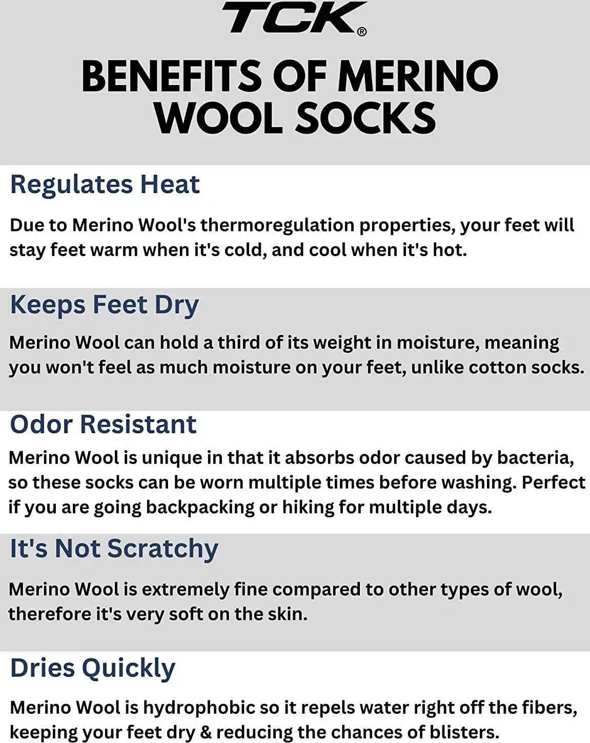 Tck Merino Wool Crew Socks - Black Gray Graphite Stripe
