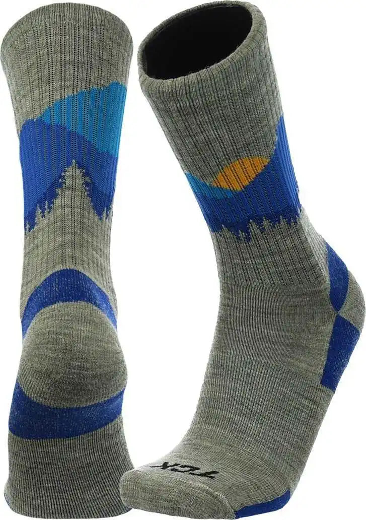 Tck Merino Wool Crew Socks - Sunset Gray