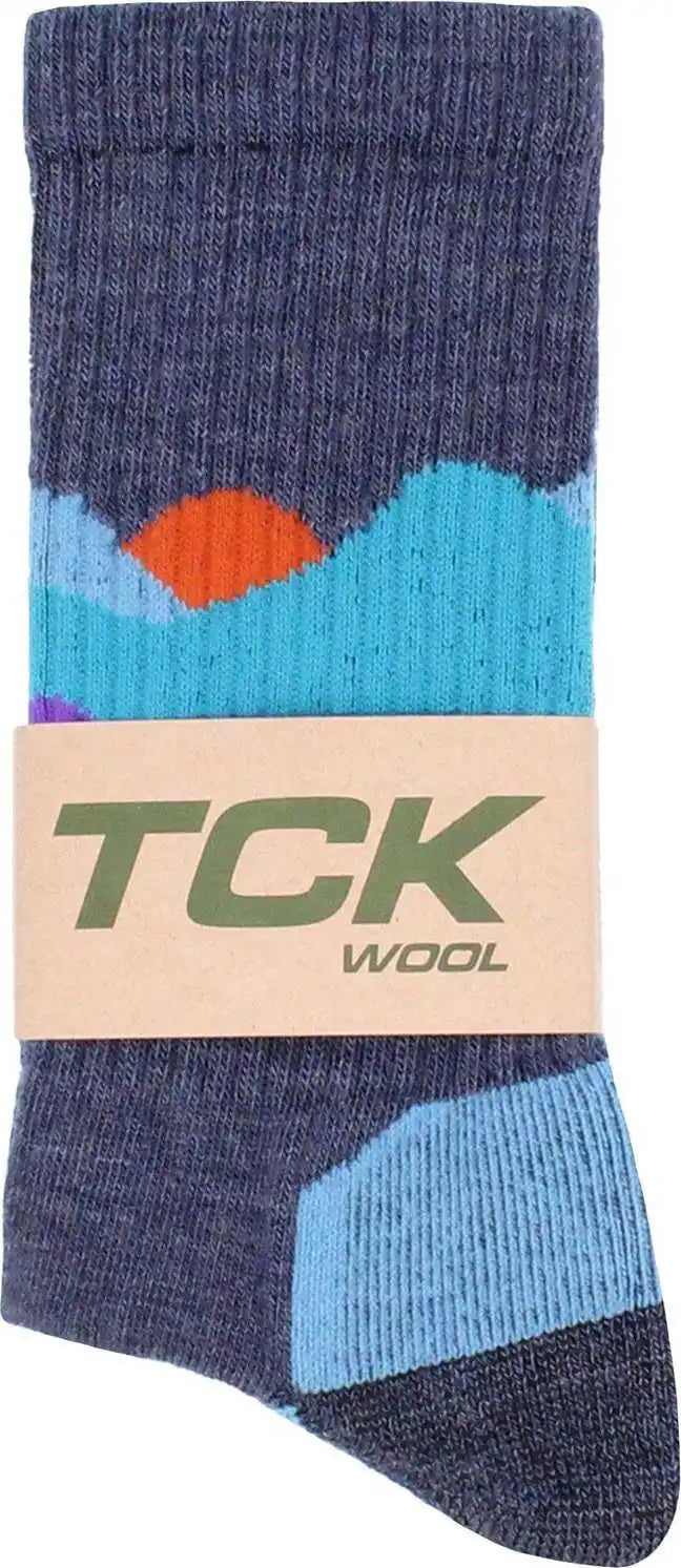 Tck Merino Wool Crew Socks - Sunset