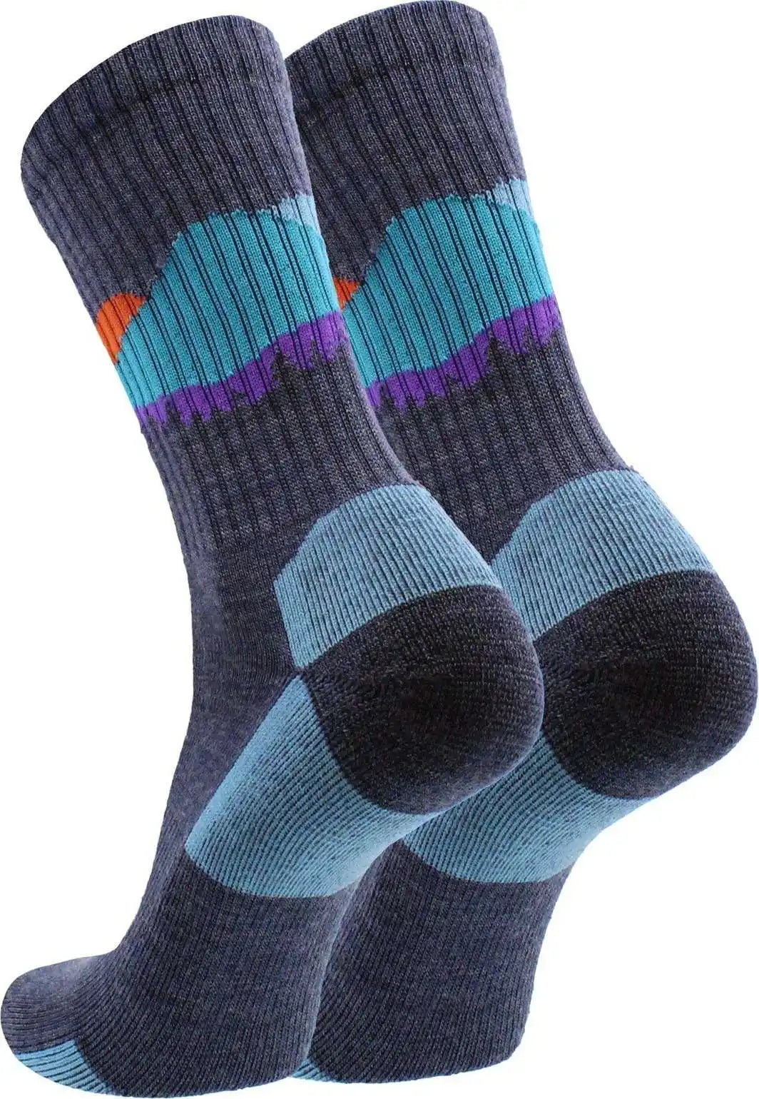 Tck Merino Wool Crew Socks - Sunset