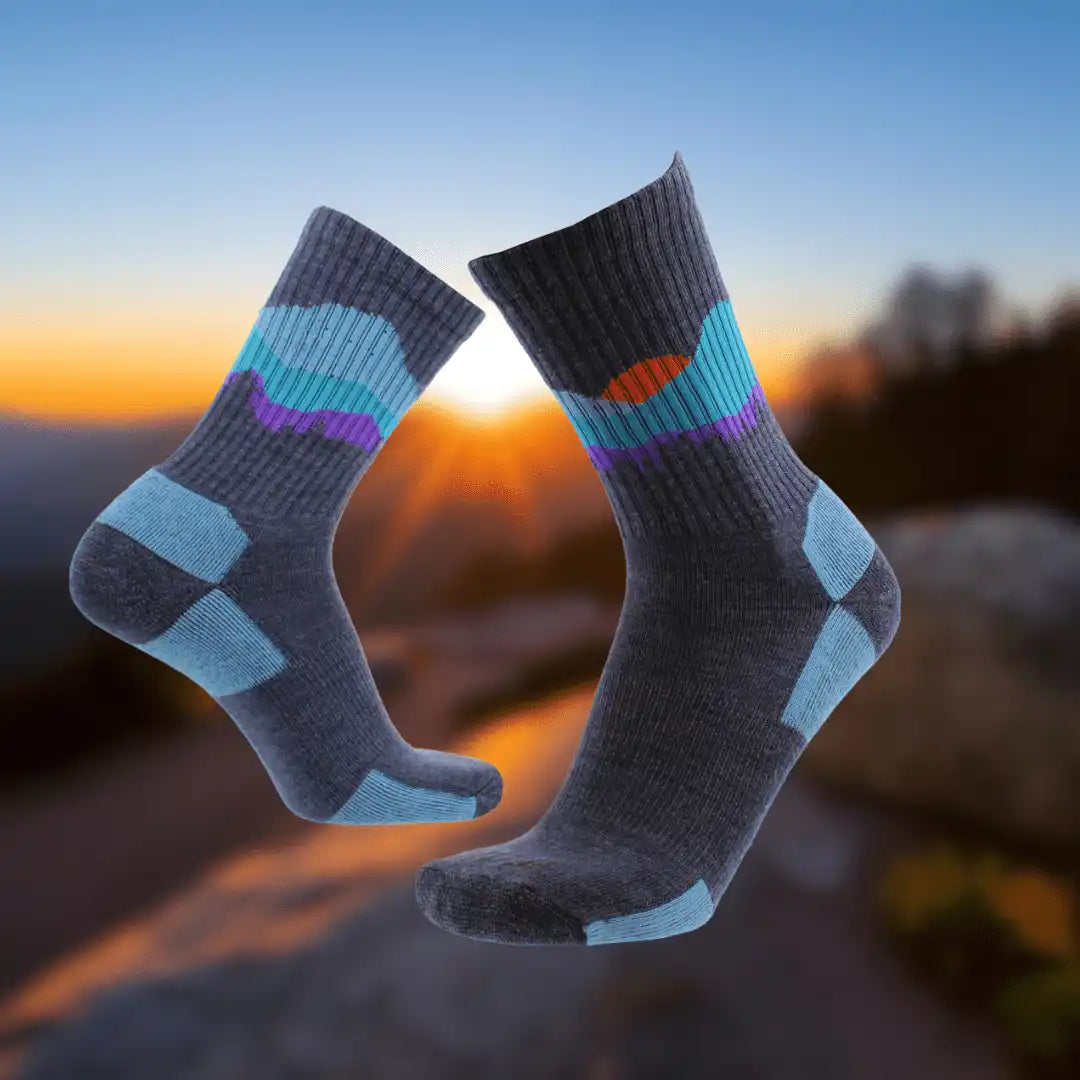 Tck Merino Wool Crew Socks - Sunset