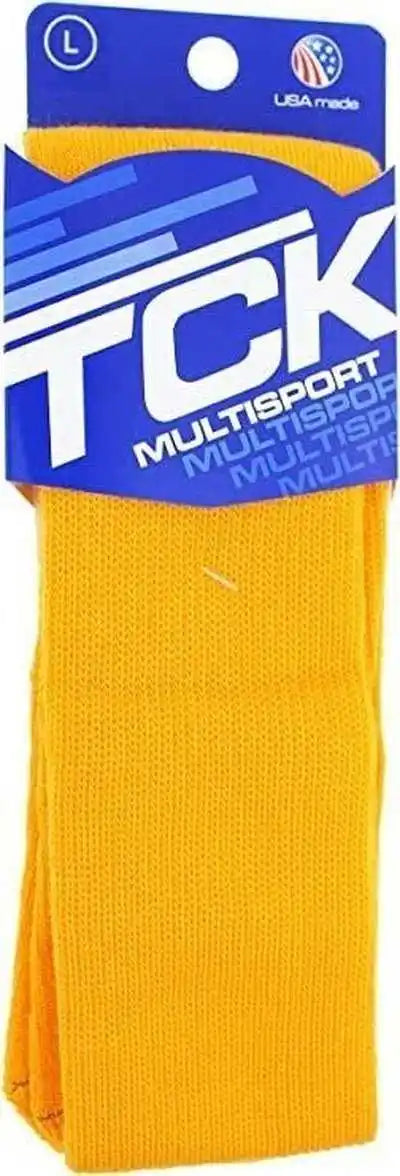 Tck Multisport Acrylic Knee High Tube Socks - Gold
