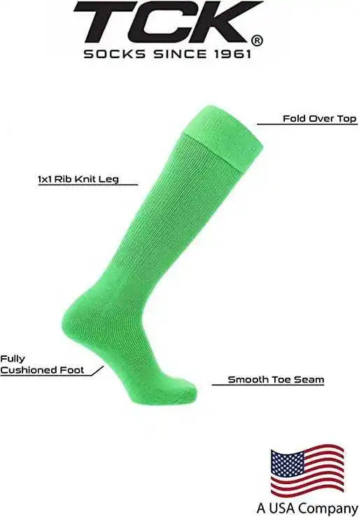 Tck Multisport Acrylic Knee High Tube Socks - Lime