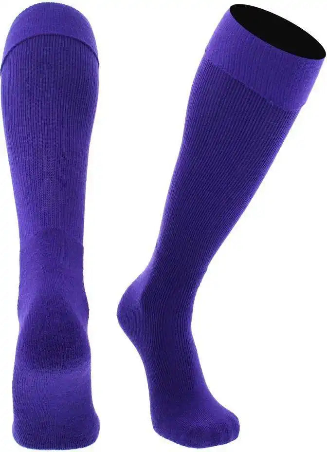 Tck Multisport Acrylic Knee High Tube Socks - Purple