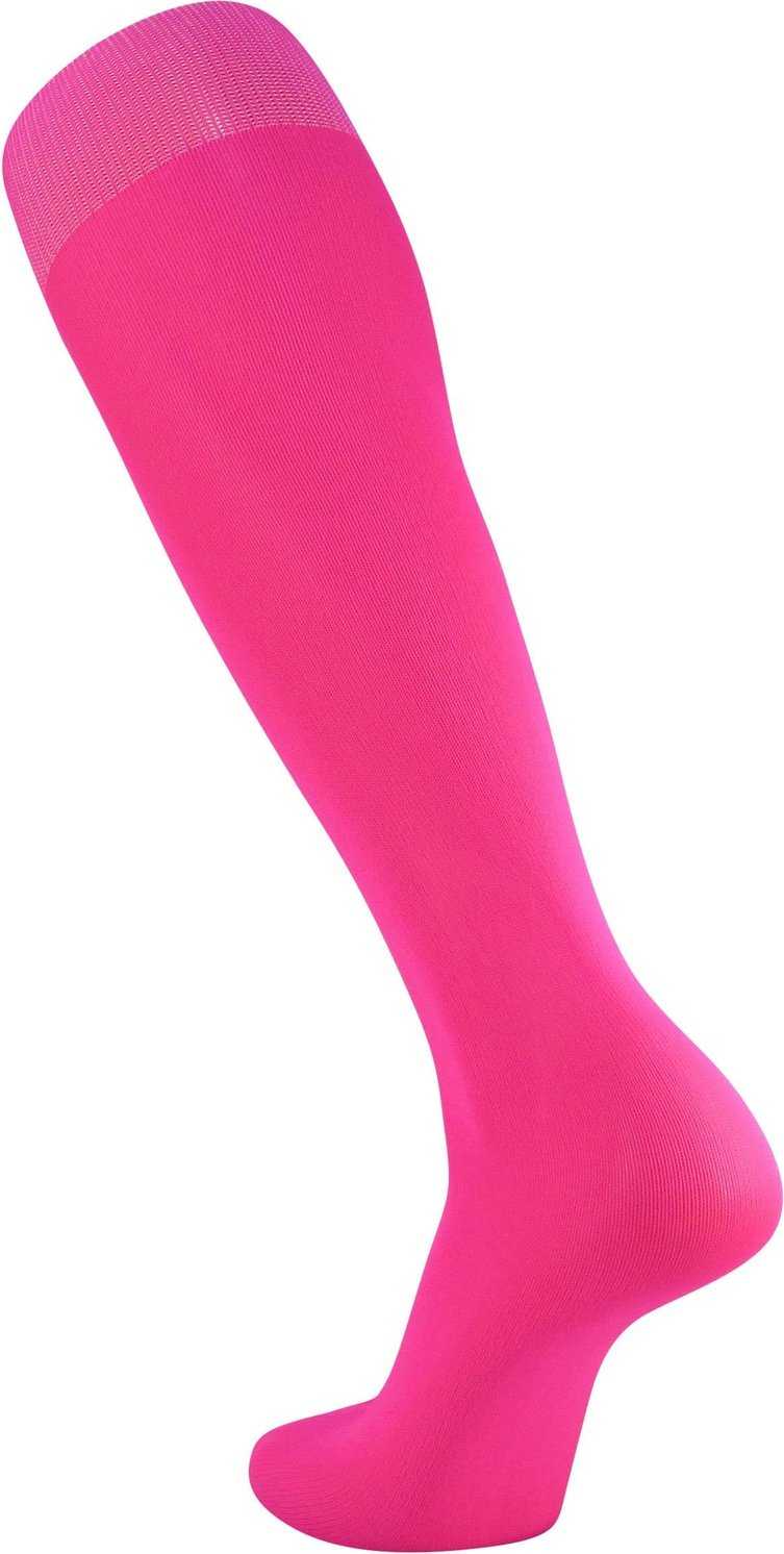 Tck Nylon Sanitary Knee High Socks - Hot Pink